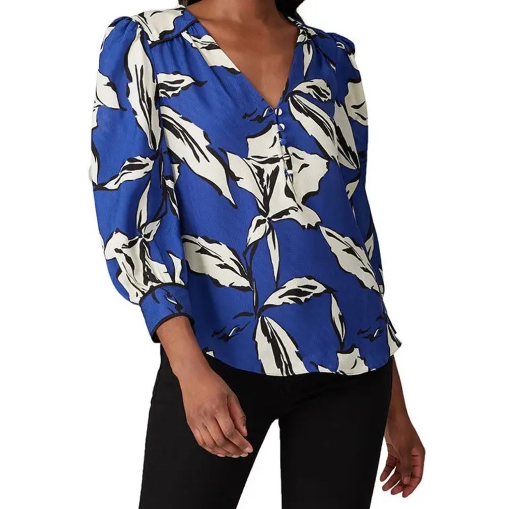 Veronica‎ Beard Silk Blend Milan Top Size 6 EUC